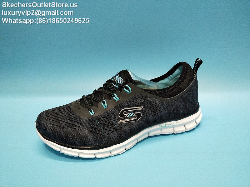 Skechers Stretch Fit Glider - Deep Space Women Running Shoes 22709C11886C Black Blue 35-40